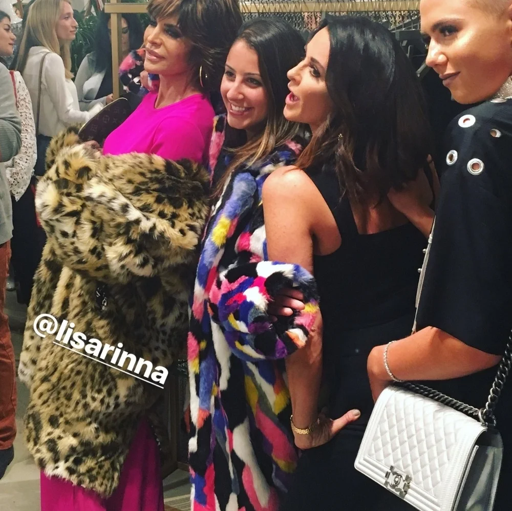 MATT SARAFA RAINBOW Faux Fur SILK Lined Coat NWOT, OG Length, Custom Made - Picture 7 of 16